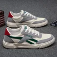 thumbnail image 3 of Zapatos de lona para hombre, zapatos informales transpirables para tablero, primavera y verano, nueva tendencia de moda, zapatillas blancas bajas, 2024, 3 of 4
