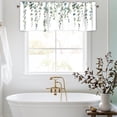 Flop Panel Eucalyptus Leaves Valances for Windows 1 Panel, Rod Pocket 54x18 in ...