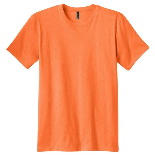 District Threads T-Shirt de Concert pour Jeunes Hommes Néon Orange 2TG.