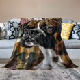 thumbnail image 2 of Boxer Dog Blanket Cute Puppy Throw Blanket Super Soft Flannel Throw Blanket Lightweight Fluffy Plush Fuzzy Bed Blanket for Cute Pet ", 2 of 6