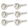 thumbnail image 1 of 6X 12C Small Shank Trombone Silver Mouthpiece New, 1 of 4