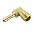 thumbnail image 6 of Brass Barb Hose Fitting 90 Degree Elbow 6mm Barbed x 1/4 PT Male Pipe 10PCS, 6 of 6