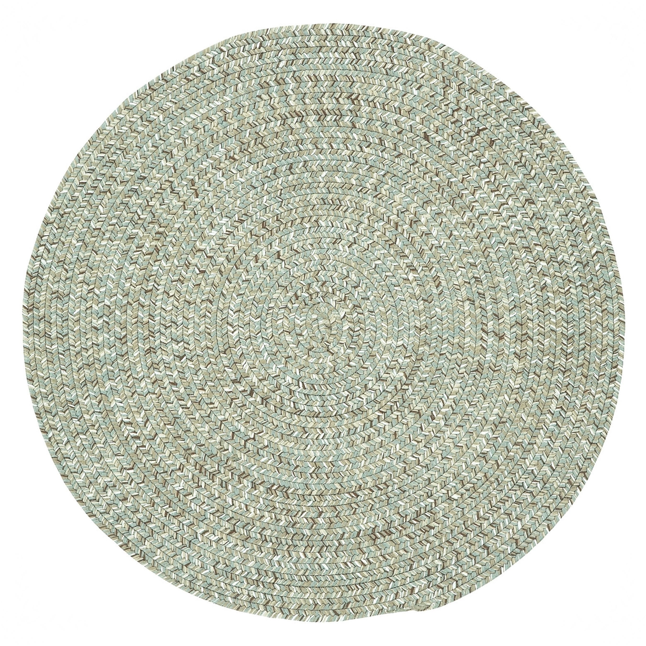 Sea Pottery Round Braided Area Rug Walmart Com