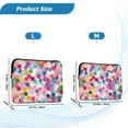 thumbnail image 4 of FORMRS 13"-13.3" Laptop Sleeve Protective Case Soft Carrying Quilted Computer Bag Cover, Light Colorful Circles, 4 of 7