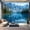 Color4, variant on Peel and Stick Wallpaper Canvas Whisper Blue Classic Faux Grasscloth Mountains Forest Horizon Line Modern Art Wall Mural Decor Self Adhesive and Removable 69in x 98in