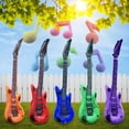 thumbnail image 4 of Kids Guitar Toys for Girls 3+ Years, Child Pretend Musical Instrument Toy with Large Inflatable Blow Up Guitar Kids Toy Fancy Dress Party, 4 of 5