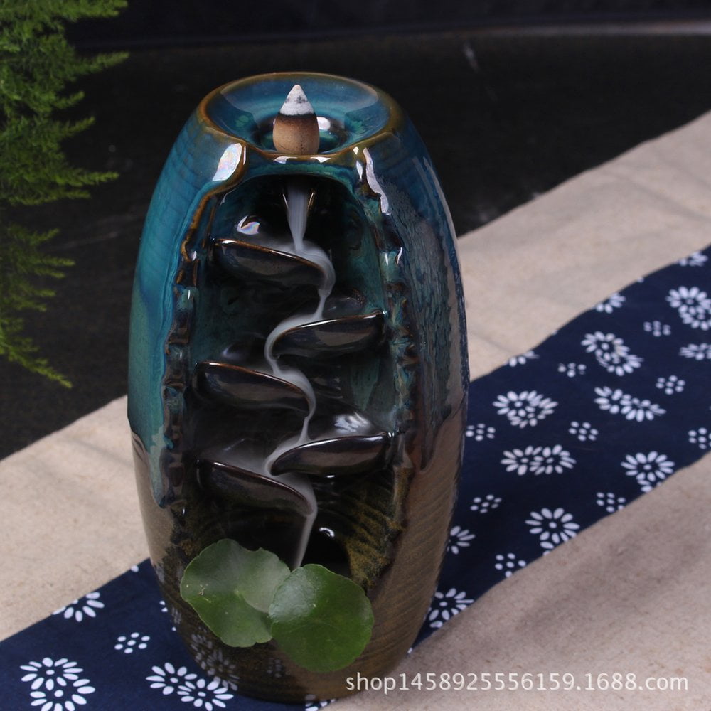 Mountain River Incense Holder Ceramic Ebb Waterfall Smoke Incense