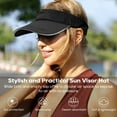 thumbnail image 5 of Htwon Summer Visor Sun Golf Hat Quick Dry Baseball Cap Outdoor Breathable Tennis Cap, 5 of 29
