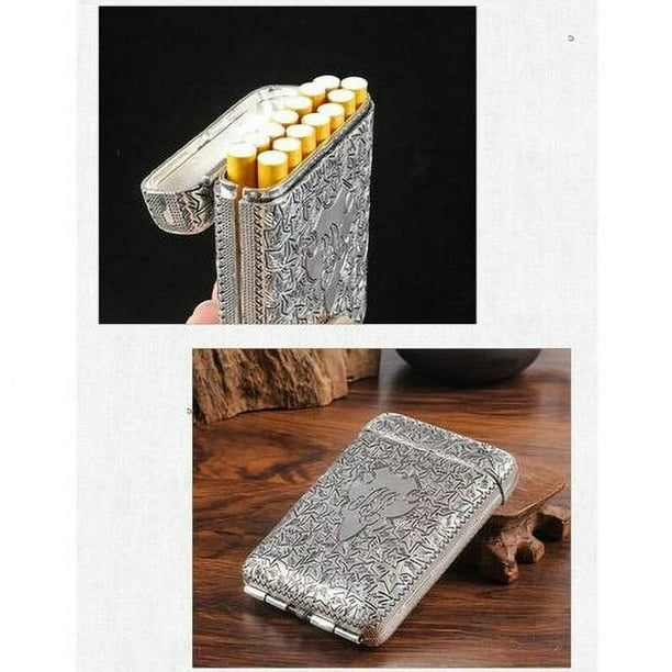 peaky blinders cigarette case and lighter Peaky Blinders Inspired Metal Cigarette Case for Men - Stylish and Durable