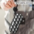 thumbnail image 5 of ZICANCN Sunglasses Soft Case, Black & White Hexagon Neoprene Zipper Eyeglass Case for Men Women, 5 of 9