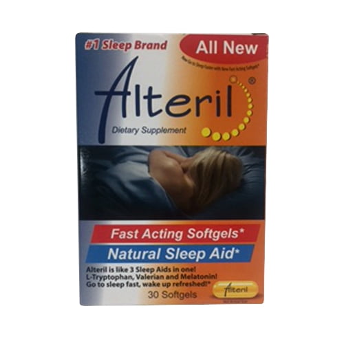 Alteril All Natural Fast Acting Liquid Sleep Aid Softgels 30 Ea