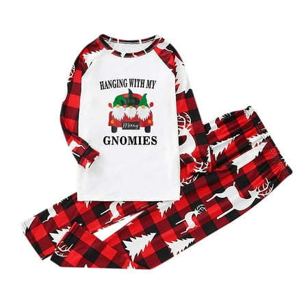 

Clearance Christmas Baby Kids Child Printed Top+Pants Family Matching Pajamas Set