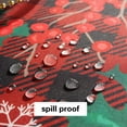 thumbnail image 2 of Christmas Rectangle Tablecloth, Xmas Tablecloths with Holly & Snowflake Pattern Spillproof Stain Resistant Table Cloths for Xmas,Winter & New Year Party (Oblong, 60 x 120 Inch), 2 of 6