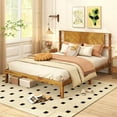 thumbnail image 2 of Costway Queen Size Bed Frame with Headboard Under-Bed Space No Box Spring Needed, 2 of 10