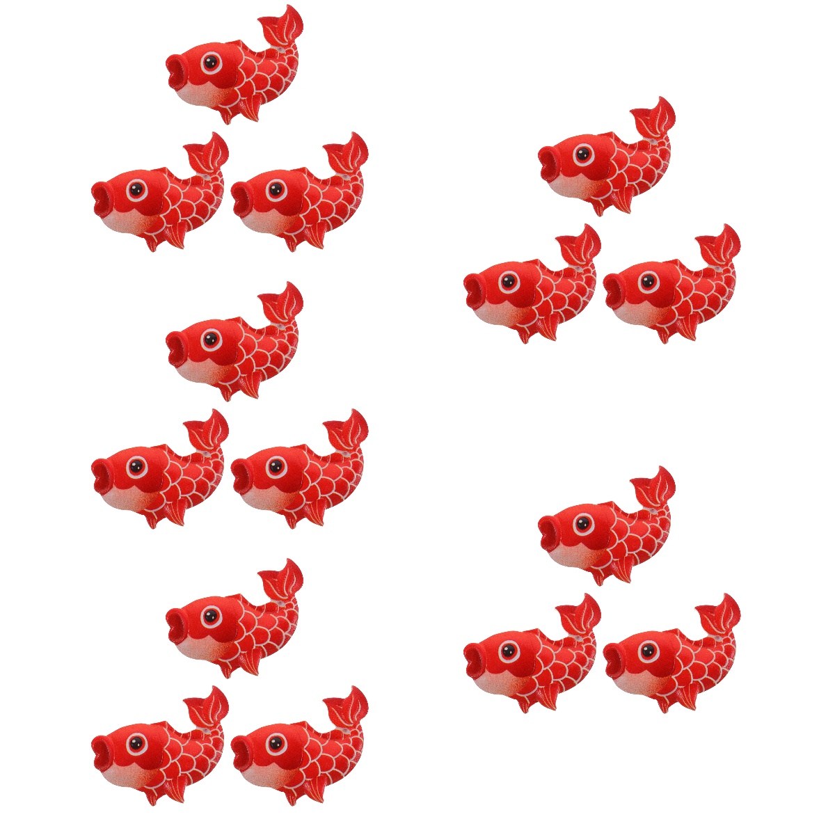 Masteelf 15 pcs Cartoon Fish Refrigerator Magnets Lifelike Fridge Fish Shaped Magnets for Decoration