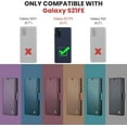 thumbnail image 2 of Funda tipo cartera para Samsung Galaxy S21 FE 5G con bloqueo RFID, tarjetero, soporte magnético, funda protectora de piel con tapa para Samsung Galaxy S21 FE 5G de 6,4 pulgadas, 2 of 6
