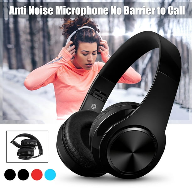 meest houd er rekening mee dat Overtollig Over Ear bluetooth Headphones Wireless Noise Cancelling Headset Support  128G TF Card with FM Stereo Radio HIFI Folable Earphones for Gaming or  Listening Music - Walmart.com