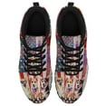 thumbnail image 2 of Corgi Happy 4th Of July American Flag Us Running Shoes Sneakers Mesh Black Size 7, 2 of 5