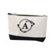 thumbnail image 1 of Initial Bolsa de Maquillaje Bolso de Mano Lienzo Impreso Inicial Bolsa de Maquillaje de la Mujer Bolsa de Llave Bolsa de Almacenamiento Adecuado para Todas las Niñas, 1 of 5