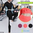 thumbnail image 4 of Workout Outfits for Women 2 Piece Ribbed Seamless Crop High Waist Yoga Leggings Sets, 4 of 4