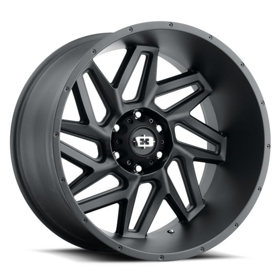 22x14 Vision 361 Spyder Satin Black Wheel 8x170 (-76mm)