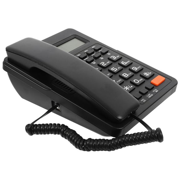 SKISUNO Telephone Landline Phone with Headset Sound Adjustment and Extra Loud Ringer Black 1Set