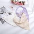thumbnail image 5 of AWAYTR 3 Pcs Floral Elastic Hair Scarf Headbands Hair Bandanas Head Kerchief Bohemia Chiffon Turban Triangle Scarves, 5 of 12