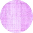 thumbnail image 1 of Ahgly Company Machine Washable Indoor Round Abstract Purple Contemporary Area Rugs, 5' Round, 1 of 4