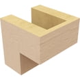 thumbnail image 5 of 4"W x 4"D x 4"H Wide Chapel Hill Rough Cedar Woodgrain TimberThane Corbel, Primed Tan, 5 of 6