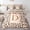 Brown D, variant on Erosebridal Brown S Letter Kids Bedding Comforter Set, Farmhouse Leopard Print King Bedding Sets, Grey Reverisble, 7pcs