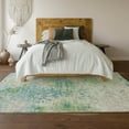 thumbnail image 6 of Addison Rugs Mayfield Washable Transitional Soft Abstract Green Rectangle Rug, 3' x 5', 6 of 6
