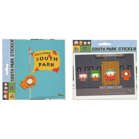 Stickers Decal South Park Kenny Stan Kyle Cartman Popular Characters Comedy Central Lot 2 Pieces