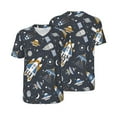 thumbnail image 3 of Daiia Space Cars Mens Baseball Jersey Button Down Shirts Short Sleeve Sports Uniforms-Small, 3 of 9