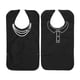 thumbnail image 1 of 2 baberos impermeables portátiles para adultos mayores (negros), 1 of 6