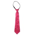 thumbnail image 1 of Corbata de lentejuelas rosadas para baile callejero y presentaciones en el escenario Corbata brillante y cómoda para Halloween, Año Nuevo y disfraces de fiesta, 1 of 7