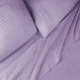 thumbnail image 5 of BNM 300 Thread Count Egyptian Cotton Stripe Sheet Set, Split King, Lavender, 5 of 9