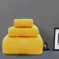 thumbnail image 3 of Set Towels Bath Towels Square Towels 3 Piece Set Long Staple Absorbent Set Plain Color Pack Towels, 3 of 5