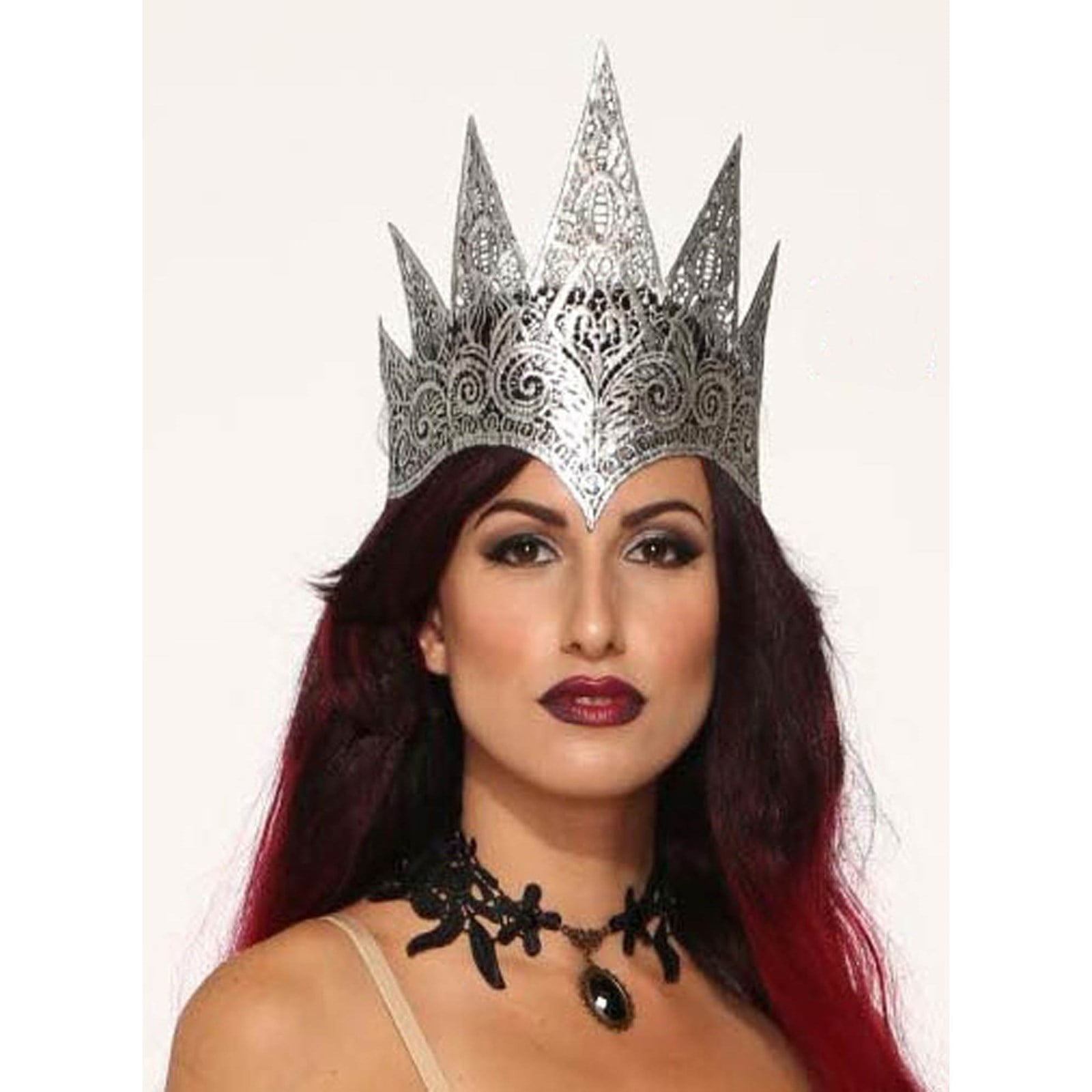 Lace Queen Crown Halloween Costume Accessory