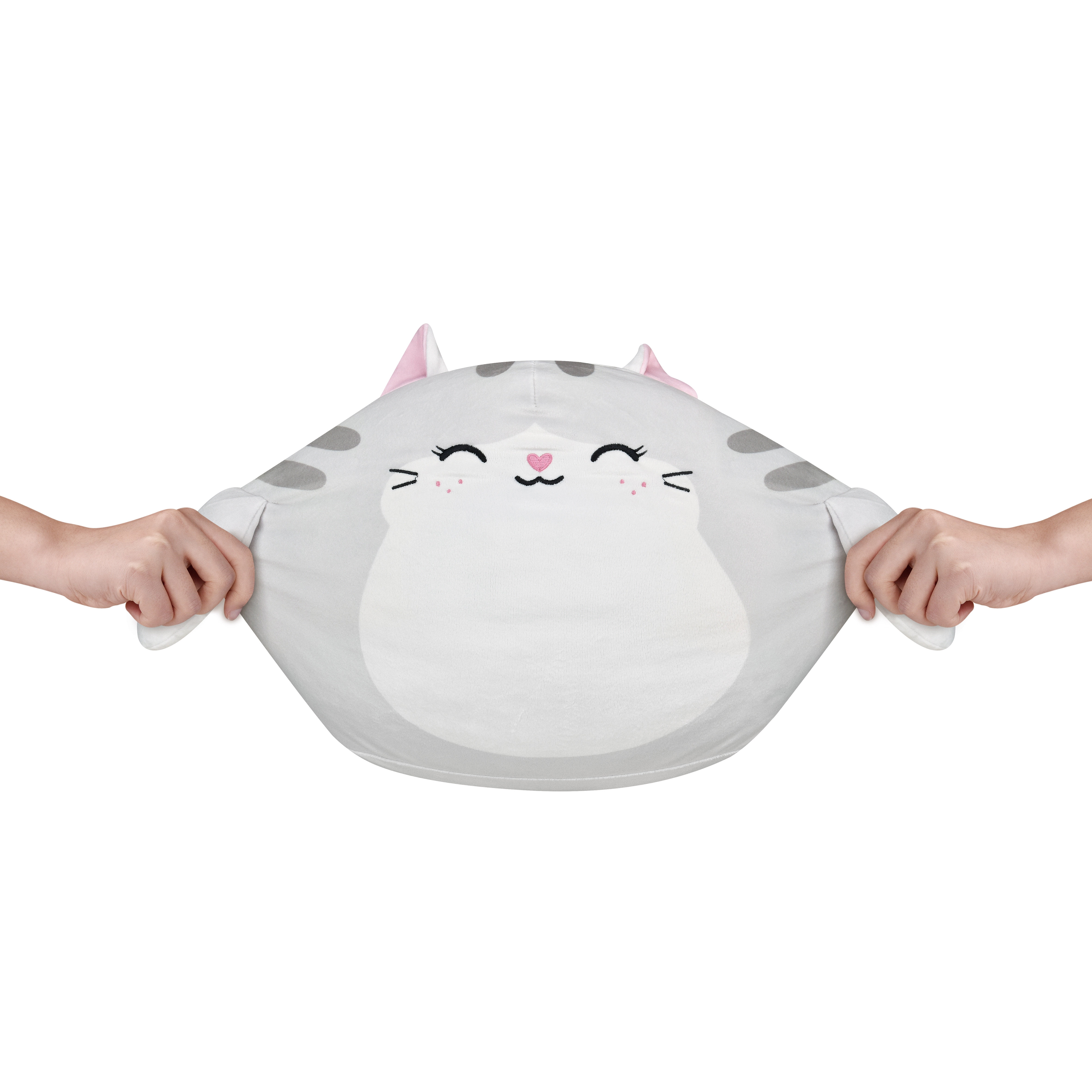 Health Touch Squishy Massager, Huggable, Neck and Back Massage for Relieve Your Stress - Gray Cat