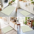 thumbnail image 5 of Green Plaid Washable Small Entryway Area Rugs 2'x3', Classic Sage Green Grid Checkered Lines Stripes Washable Throw Rug Non-Slip Sturdy Edge Binding Carpet for Front Door Floor Room Entry, 5 of 9