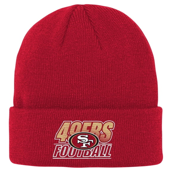 Youth Outerstuff  Scarlet San Francisco 49ers Team Gradient Cuffed Knit Hat