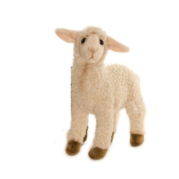 Handcrafted Cuddlers Set of 4 Handcrafted Plush White Lamb Stuffed Animals 11"