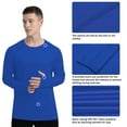 thumbnail image 3 of WELIGU Men's Long Sleeve Shirts Lightweight UPF 50+ T-Shirts Fishing Royal Blue Size Male M, 3 of 6