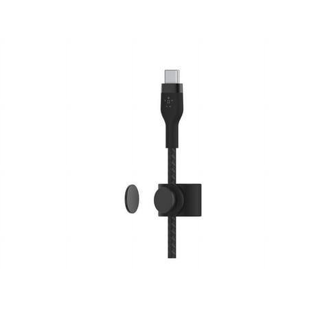 Belkin - BoostCharge Pro FlexUSB-C Cable with Lightning Connector - Black