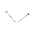 thumbnail image 4 of Tringle de Rideau de Douche Extensible Tringle Télescopique pour Vêtements pour Tringle Support en L Baignoire Maison 110cm-140cm, 4 of 8