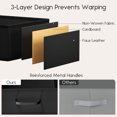 thumbnail image 4 of DIMJ Black Nightstands, End Table Side Table with 2 Fabric Storage Drawer Units Bedside Table for Night Stand Dorm,Bedroom, Closet, Black, 4 of 10