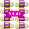 thumbnail image 5 of Shason Textile (8-Pack) Super Soft Acrylic Yarn, Ivory, 5 of 11
