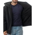 thumbnail image 4 of Men's Ultra Soft Sherpa Lined Hoodie - Full Zip Fleece Lining Winter Sweatshirts M-5XL, 4 of 5