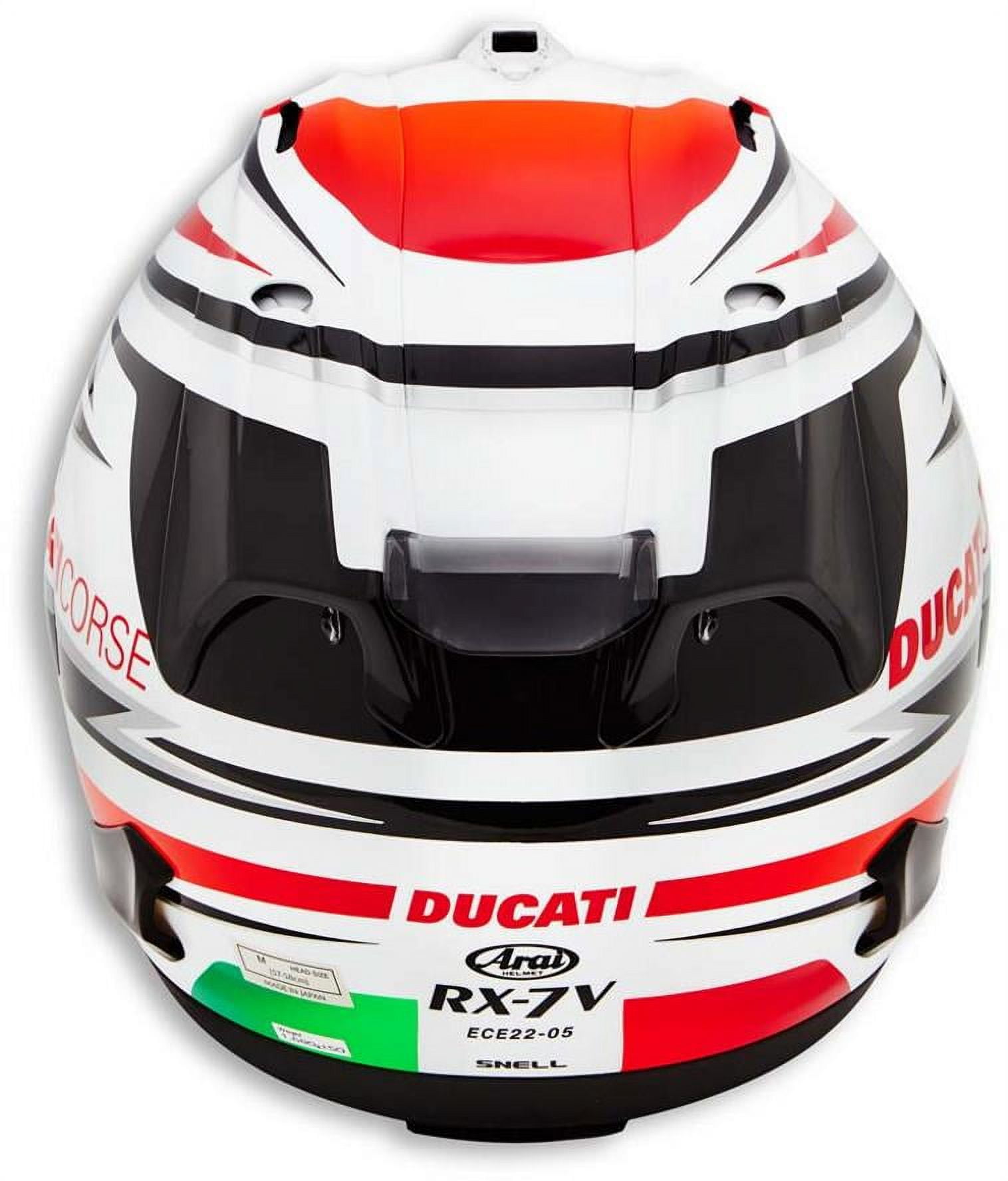 Ducati Corse Speed RX-7v Helmet by Arai Drudi Performance White