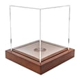 thumbnail image 1 of Caja de béisbol transparente, soporte de exhibición para pelotas de béisbol, cubo deportivo, coleccionable, estuche de exhibición, 12 cm, acrílico,, 1 of 8